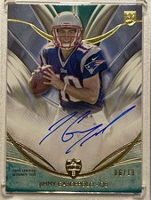 2014 Topps Supreme Rookie Jimmy Garoppolo On Card Auto #10/10 BOOKEND #10 LOOK