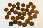 Vintage Indian Head Cent Penny Bulk Lot Mixed Dates US Copper Coins Group