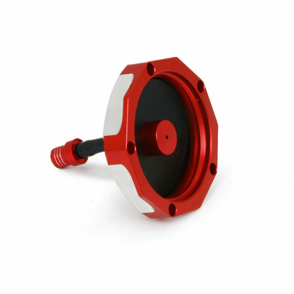 Tapa tapa tanque combustible gasolina aluminio nuevo para Honda XR250 1986-2004 Foto 4 de 4