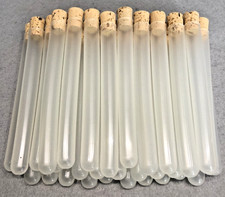20pcs Semi-Clear Plastic Test Tubes with Cork Stoppers -Crafts -Storage -Party
