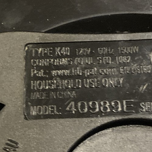 Hamilton Beach K40 40989E 1.7 L Electric Kettle Power Cord Base Only - Picture 3 of 3