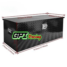 36" X 15" X 15" Heavy Duty Aluminum Truck Bed Tool Boxes with Sliding Shelf