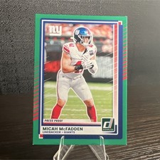 Panini Donruss 2025 Micah McFadden #55 Press Proof Green New York Giants NFL