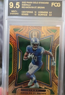 2022 Panini Gold Standard - Amon-Ra St. Brown #32 Emerald /11