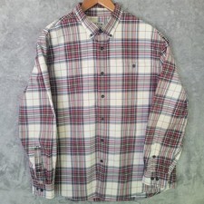 Orvis Classic Collection Plaid Button Front Shirt Men  s XL 100 Cotton