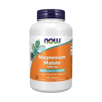   Now Foods Magnesiummalat 1000mg 180 Tabletten