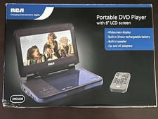 RCA DRC6338 8" Portable DVD Player New Open Box w/ Remote AC  Car Adapter