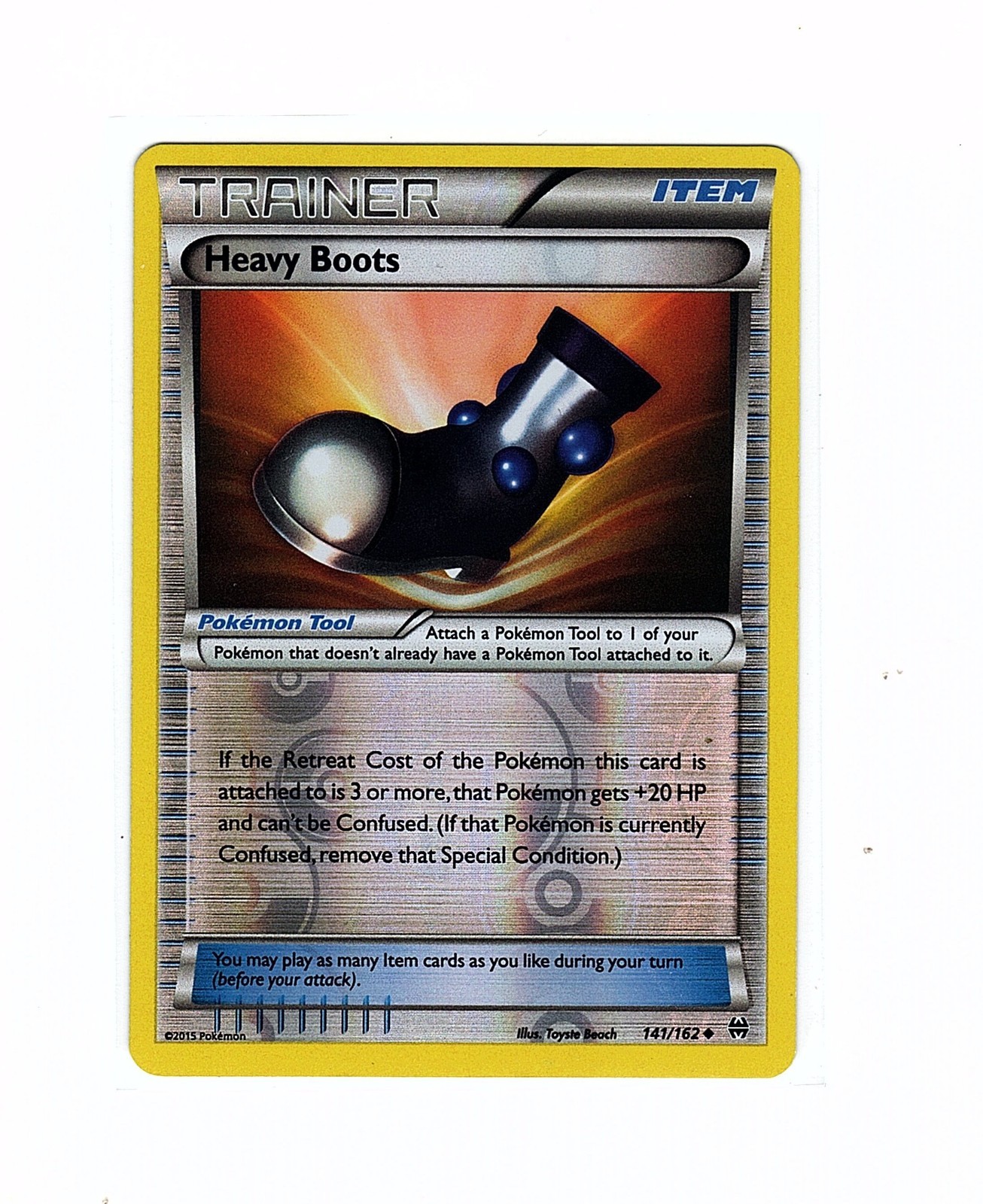 Heavy Boots 141/162 Breakthrough Reverse Holo - Pokemon Card