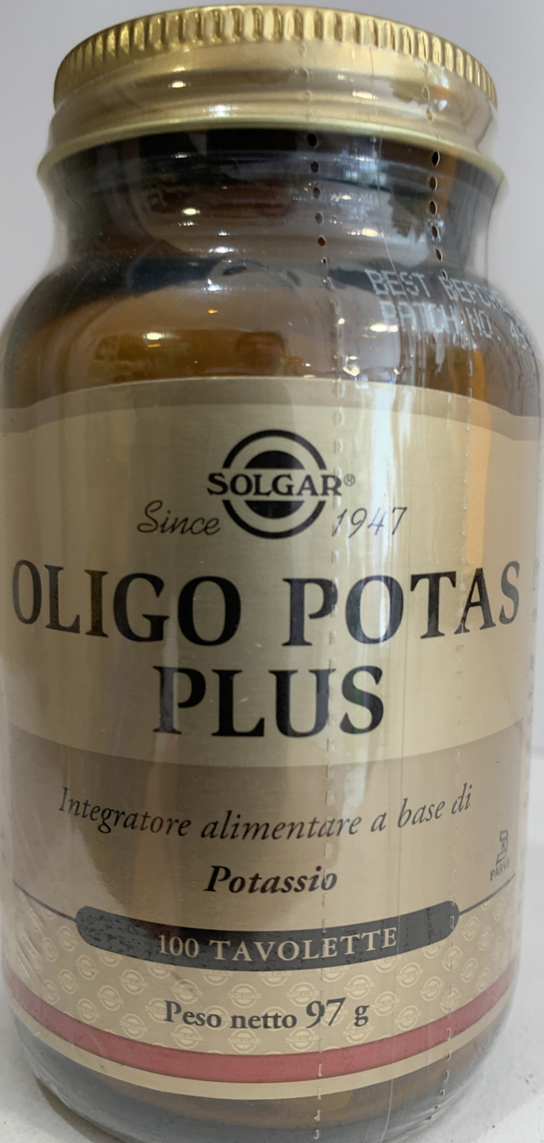 Solgar Oligo Potas Plus 100 Tavolette - Integratore A Base Di Potassio - Immagine 2