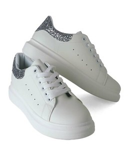 glitter platform trainers