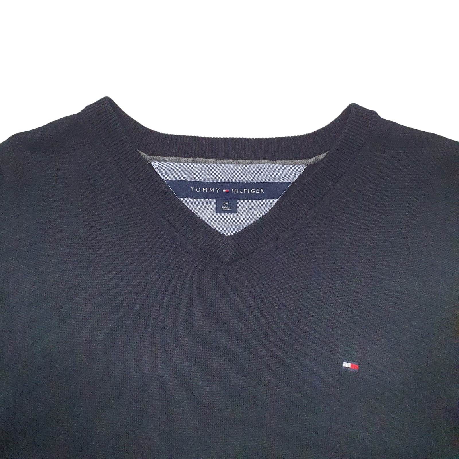 TOMMY HILFIGER Crewneck Knit Jumper Sweatshirt Mens S image 2