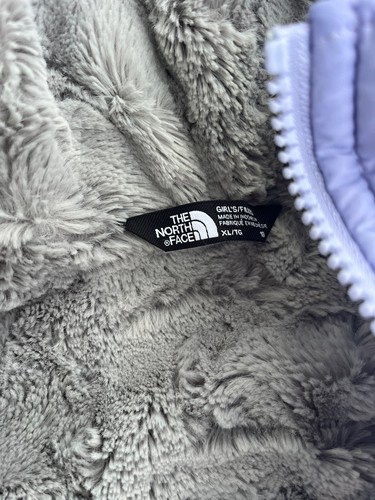 The North Face ~ Girls Light Purple Fleece Lined Coat ~ FLAW ~ Size XL or 18 - Picture 4 of 12