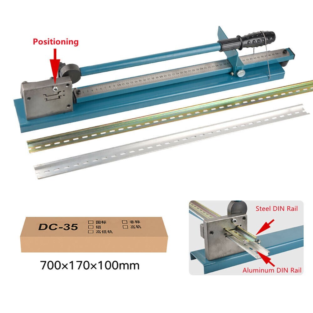 Manual DIN Rail Cutter Double Slot Steel and Aluminum Rail Cutting Machine DC-35