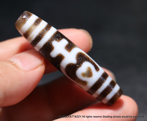 Magic Power Tibetan Old Agate Oily Treasure Bottle dZI Bead Amulet Pendant AJK10 - 第 8/8 張圖片