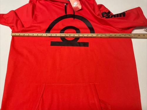 Nike Air Pivot Mens XXL Pullover Short Sleeve Orange Basketball Hoodie - NWT - Picture 5 of 9