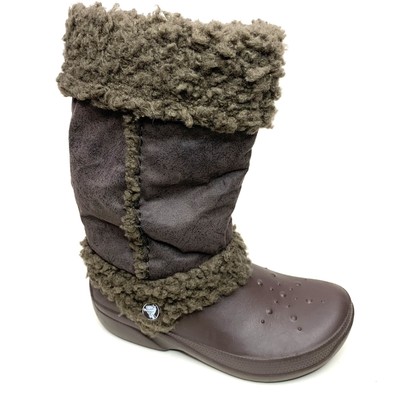 crocs fur boots
