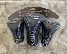 Team Golf NFL Tennessee Titans Contour Golf Club Headcovers 3-Pack NIP 1,3,X
