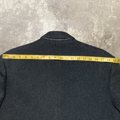 Austin Arnold Of England Coat Mens Size 42 Gray Double Breasted Gray Wool Blend - Picture 6 of 13
