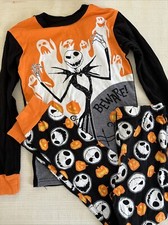 Disney Nightmare Before Christmas unisex kids pajamas Jack Skellington size 10
