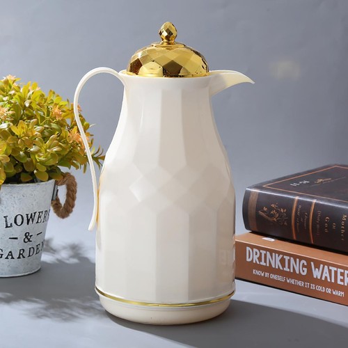 Coffee Pot Plastic 1 L Multicolor Modern Thermos Solid Easy to Fill Insulation