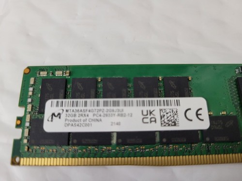 P03052-091 HPE 32GB PC4-2933Y 2Rx4 DDR4 23400 ECC RDIMM Server Memory P00924-B21 - Picture 3 of 4