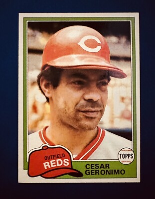 1981 TOPPS #390 CESAR GERONIMO REDS NM-MT OR BETTER 4 TIME GG & 2 TIME WS CHAMP