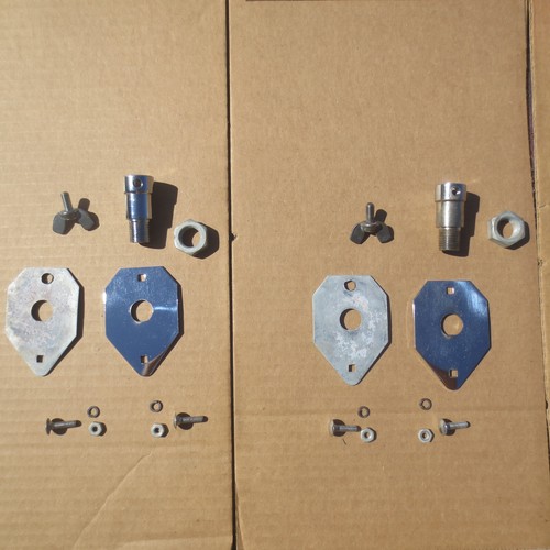 Vintage 1960's CAMCO Disappearing Bass Drum Spur/Leg Mounting Plates -NICE! - Picture 2 of 13