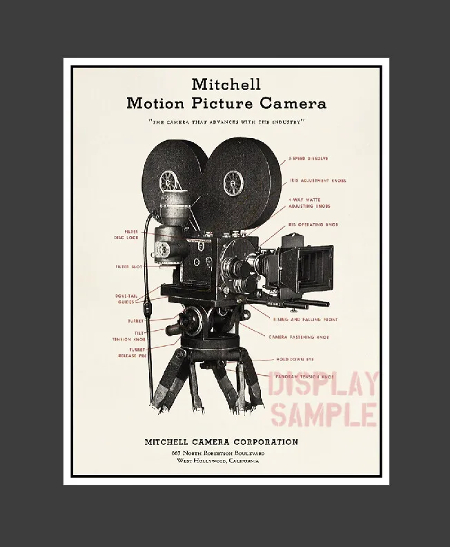 Movie Camera 35mm Mitchell Film Camera as Sculpture. Iconic Hollywood  Original, Circa 1940's - Cinema Antiques