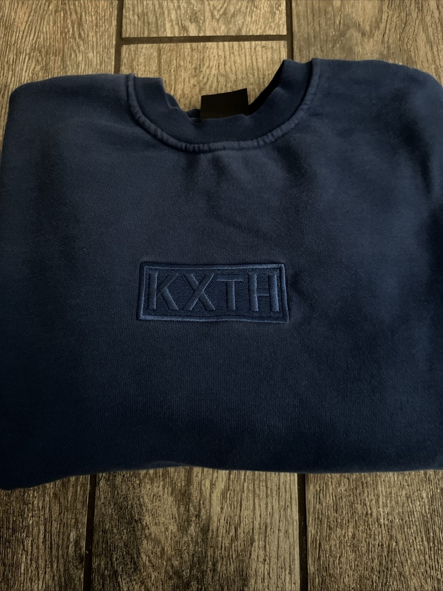 Kith Cyber Monday Capsule “KXTH” Box Logo Crewneck Cyanotype