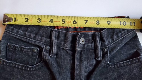 EUC Gap GapKids 1969 Boys Black Denim Jeans 8 Slim Straight Leg Adj Waist - Picture 10 of 12