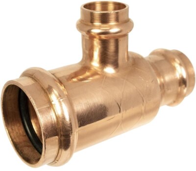 APPOLLO PRESS 3/4 In. X 1/2 In. X 1/2 In. Press Copper Reducing Tee (Lot of 10)