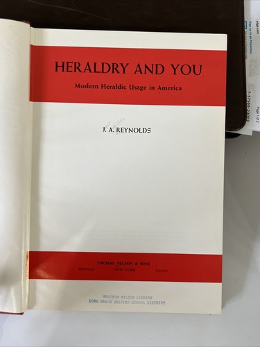 Heraldry And You Modern Heraldic Usage In America J A Reynolds 1961 Hardcover - Picture 2 of 7