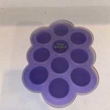 WeeSprout Silicone Baby Food Freezer Tray with Clip-on Lid by WeeSprout - Per...