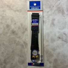 SEIKO Genuine Watch Band 19mm Urethane Rubber DAL3BP New