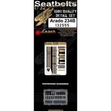 HGW 1/32 132555 Arado 234B laser cut seatbelts w/photo etch buckles
