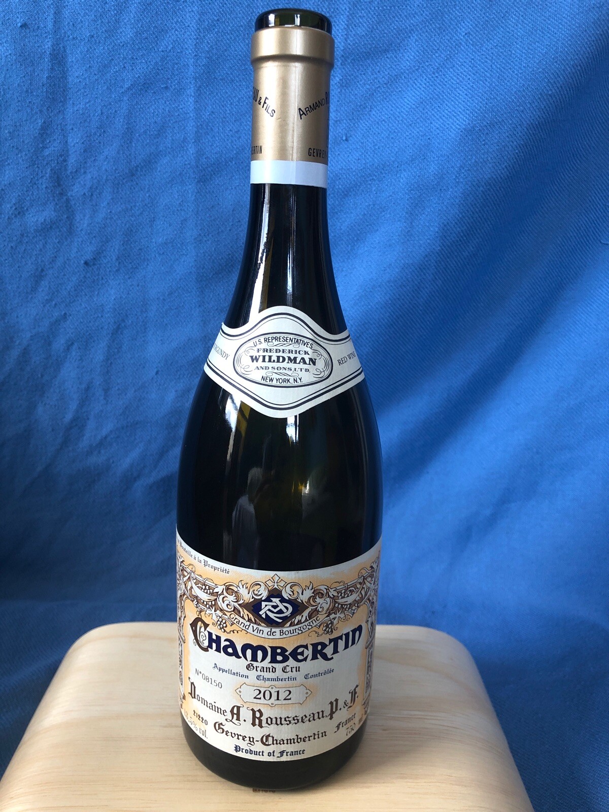 2012 Domaine Armand Rousseau Pere et Fils Chambertin Grand Cru, Empty Bottle