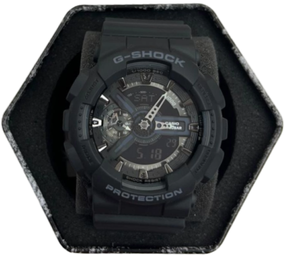 Men's Casio G-SHOCK Model: GA110-1B Resin Sport Black Wrist Watch