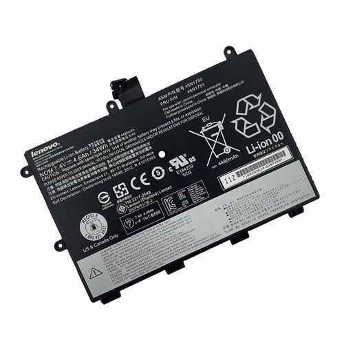 Replacement Laptop Battery For Lenovo ThinkPad Yoga 11e - 3-Cell, 4300mAh, 7.4V (45N1750 Etc.)