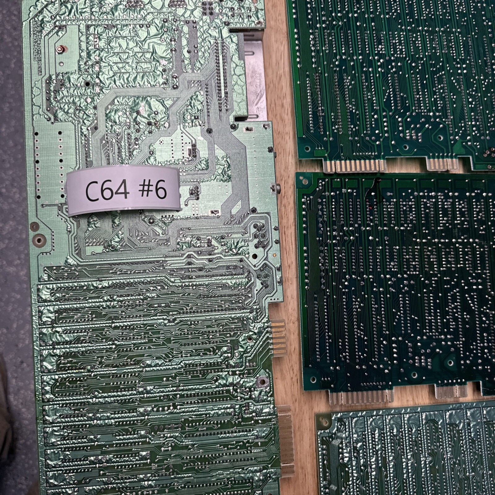 Lot of 6 Commodore 64 motherboards for parts or repair Missing Parts eBay