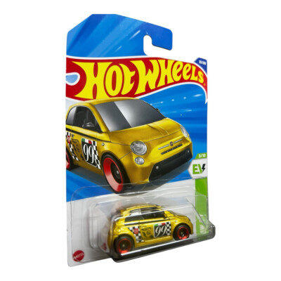 2025 HOT WHEELS FIAT 500e HW EV 3/10 METALFLAKE GOLD | eBay