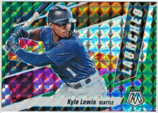 2021 Panini Mosaic - Kyle Lewis - Seattle Mariners - GREEN - Launched - #L8