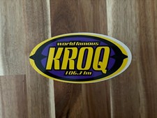 KROQ Radio Punk Rock Indy Alternatywny album lokalny lata 90. NAKLEJKA MUZYCZNA