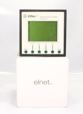 Elnet Lt Power Factor Controller Powermeter Panel Mounted