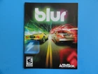 PLAYSTATION 3 BLUR INSTRUCTION MANUAL ***NO GAME INCLUDED***
