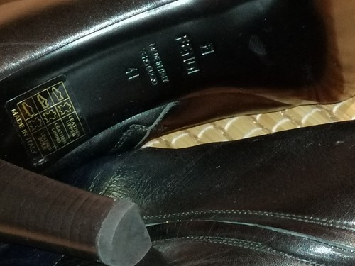 Original FENDI Stiefel Absatz&Plateau Schwarz/Blau Leder Gr. 41 NEU - Bild 10 von 12