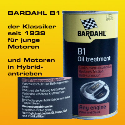 BARDAHL B1 Motorölzusatz ''Der Klassiker'' für junge Motoren - 250 ml - Ref 1201