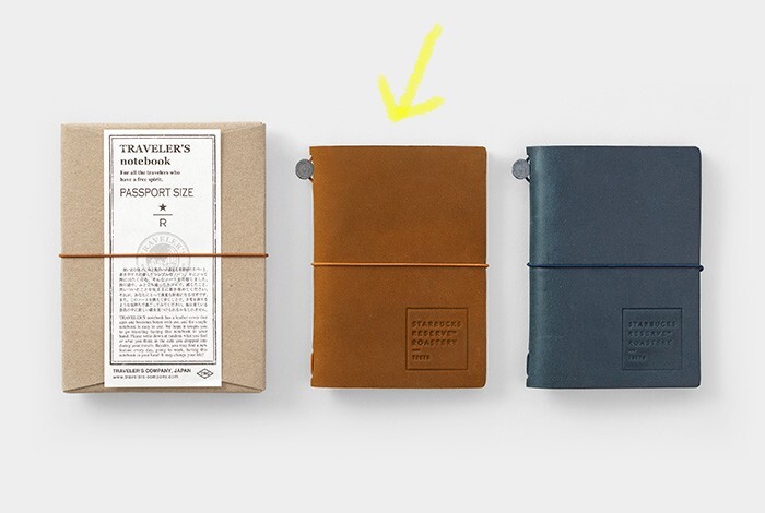 ノート・メモ帳 Starbucks Reserve Traveler's Notebook TRAVELER'S notebook Starbucks Reserve Roastery Camel passport size