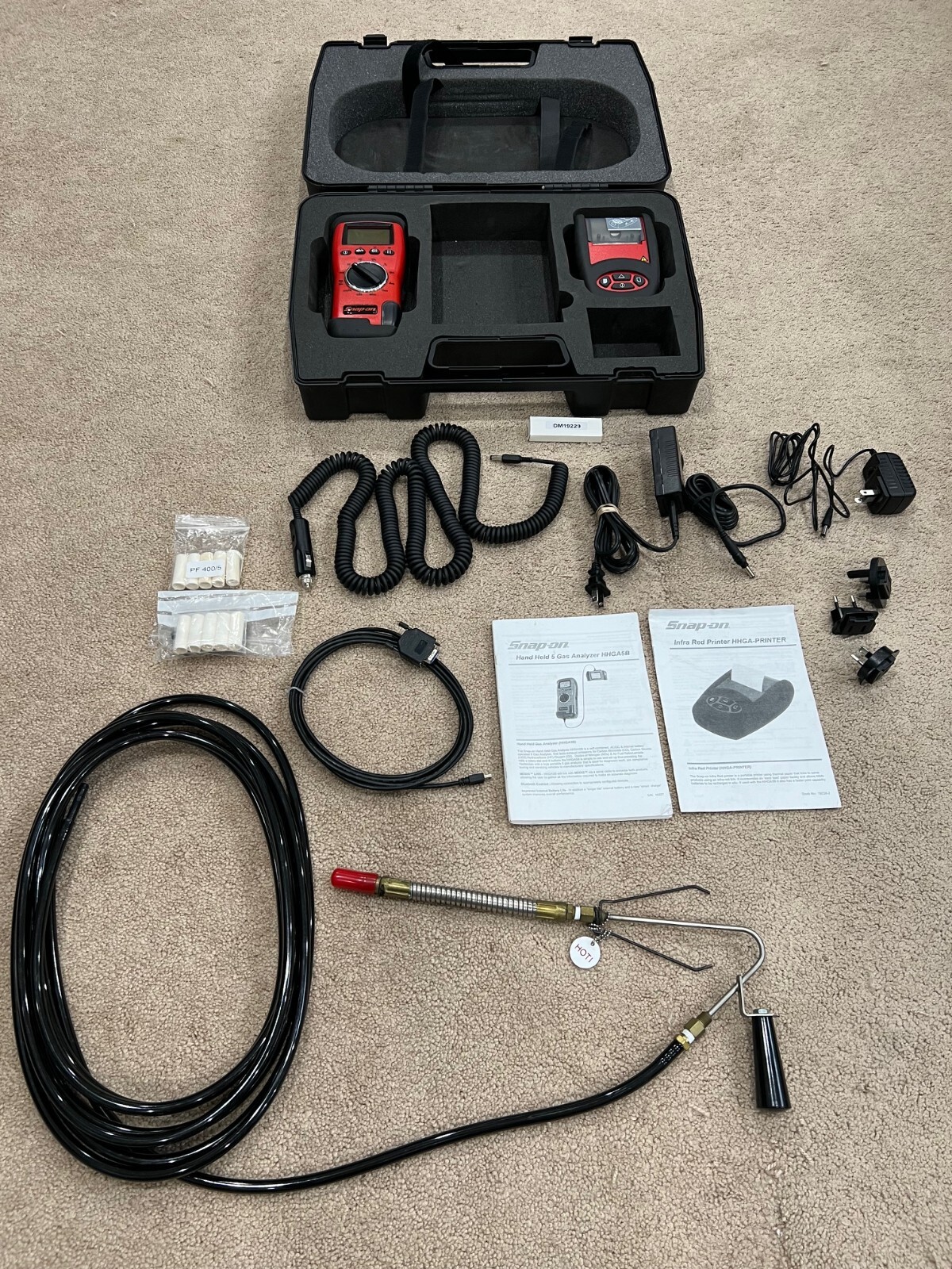 Snapon 5gas analyzer HHGA5B with Infrared Printer New battery and