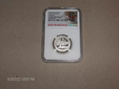 2018 NGC PF69 UC Silver Voyageurs Quarter FDI (San Fran Holder)(Limited Edition)