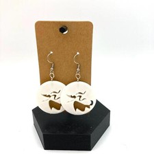 Zero from The Nightmare Before Christmas Earrings 3d Printed